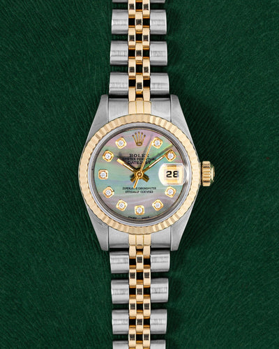 Rolex Lady-Datejust 26 Mother of Pearl Diamond Dial 69173 | Grand Caliber USA