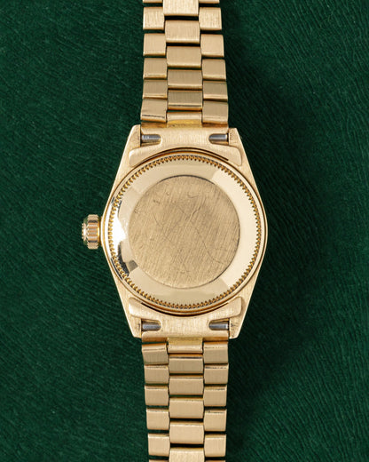 Gold Rolex Lady-Datejust 6917 Diamond Dial | Grand Caliber Watches Texas