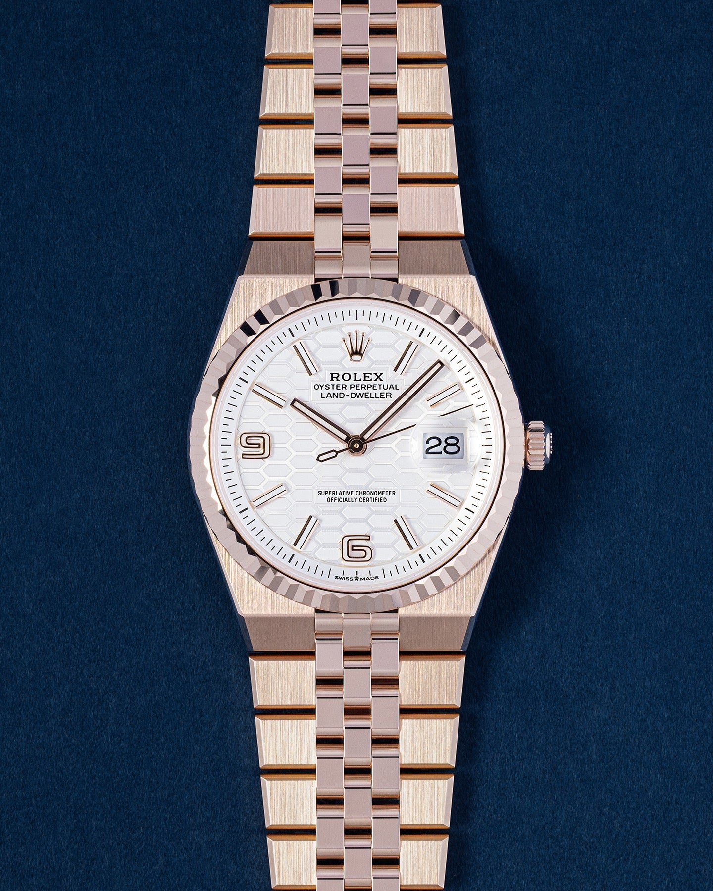Rose Gold Rolex Land Dweller 36 127235 | Grand Caliber Watches