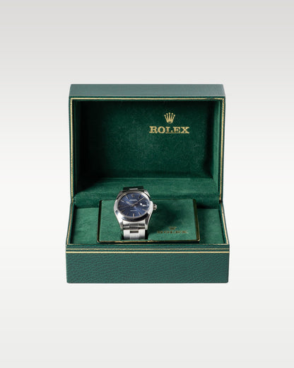 Blue Rolex Oyster Date 34 6694 | Grand Caliber Watches Dallas