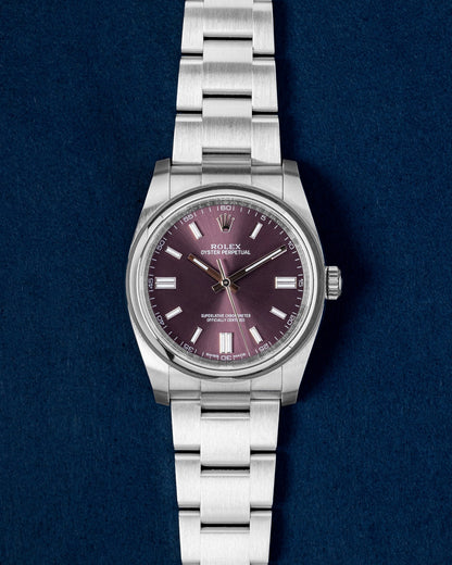 Purple Index Rolex Oyster Perpetual 116000 | Grand Caliber Dallas, Texas