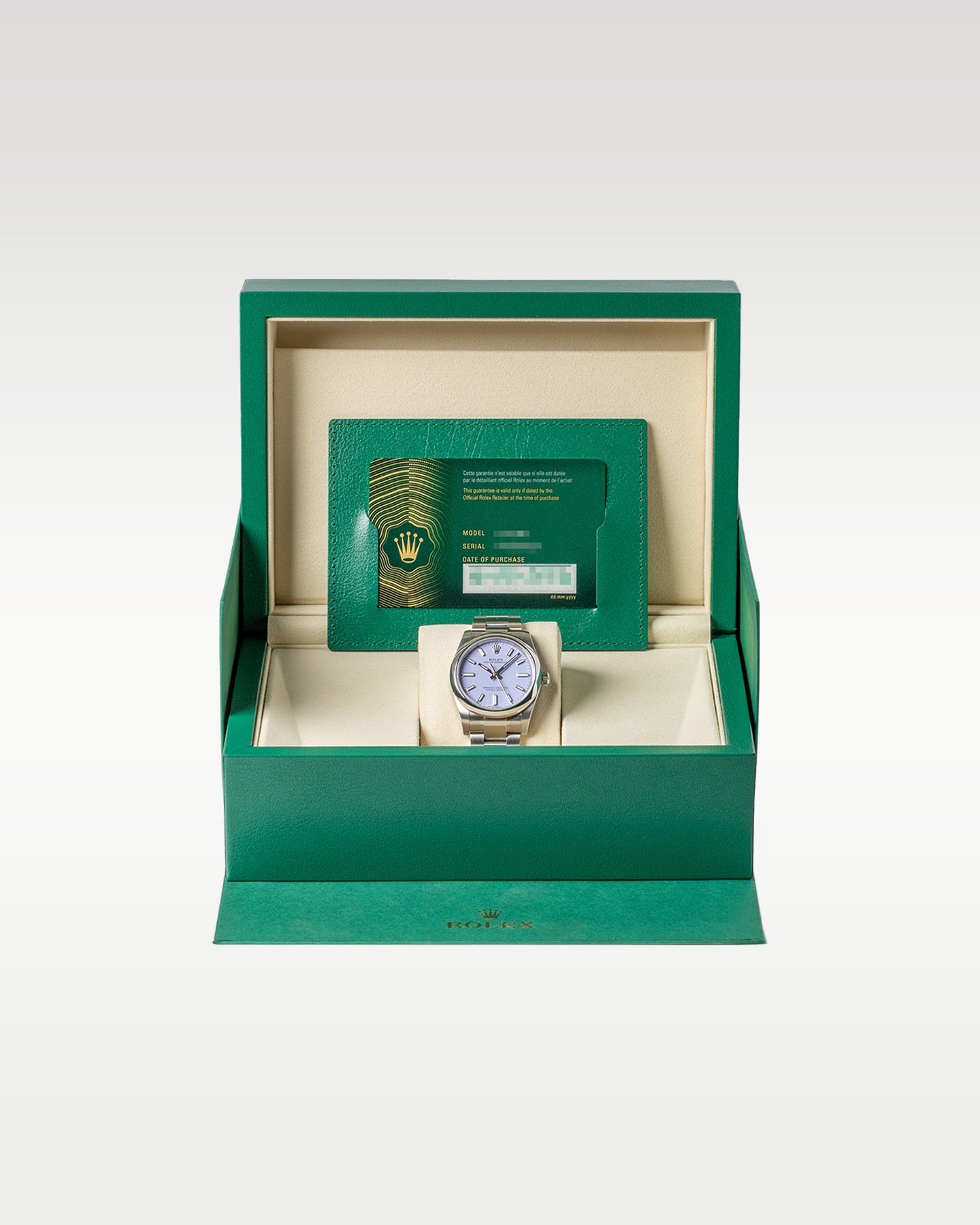 Lavender 34mm Rolex Oyster Perpetual 124200 | Grand Caliber USA