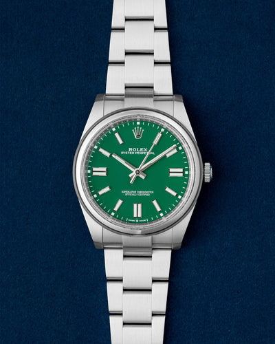 Rolex Oyster Perpetual Green Dial 124300