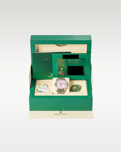 Rolex Oyster Perpetual Pink Dial 126000