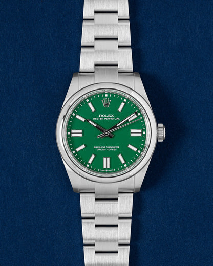 Green Dial Rolex Oyster Perpetual 134300 | Grand Caliber 2026 Watches Dallas