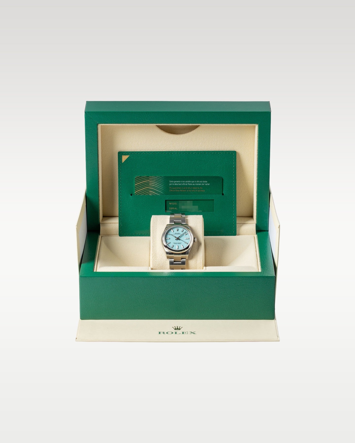 Turquoise Blue Rolex Oyster Perpetual 31 277200 | Grand Caliber Watches