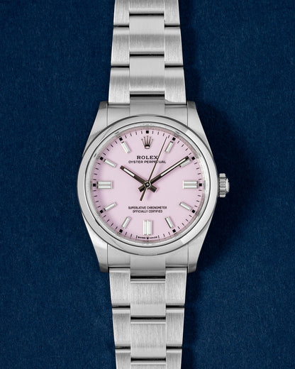 Pink Dial Rolex Oyster Perpetual 36 126000 | Grand Caliber Watches