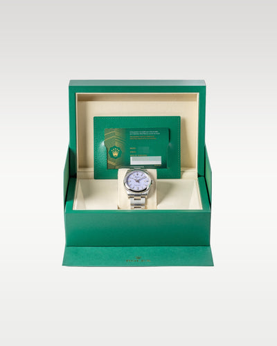 Lavender Rolex Oyster Perpetual 36 126000 | Grand Caliber Watches USA