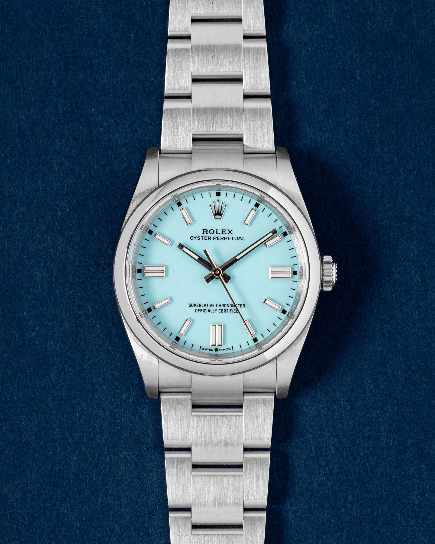 Turquoise Blue Rolex Oyster Perpetual 36 126000 Watch | Grand Caliber Near You