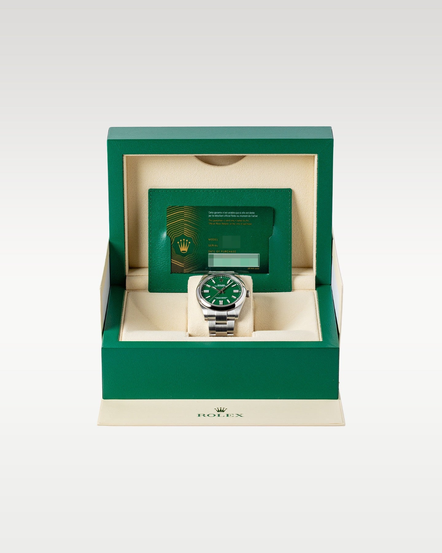 Rolex Oyster Perpetual 41 Green Dial 124300 | Grand Caliber Watches Dallas