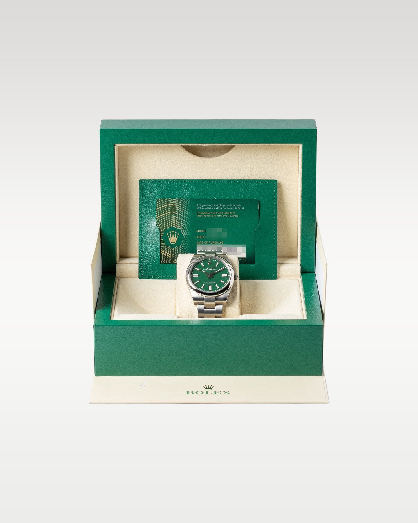 2022 green dial Rolex Oyster Perpetual 41 124300 | Grand Caliber Mens Watches