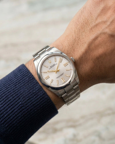 Silver dial Rolex Oyster Perpetual 41 124300 | Grand Caliber Watches