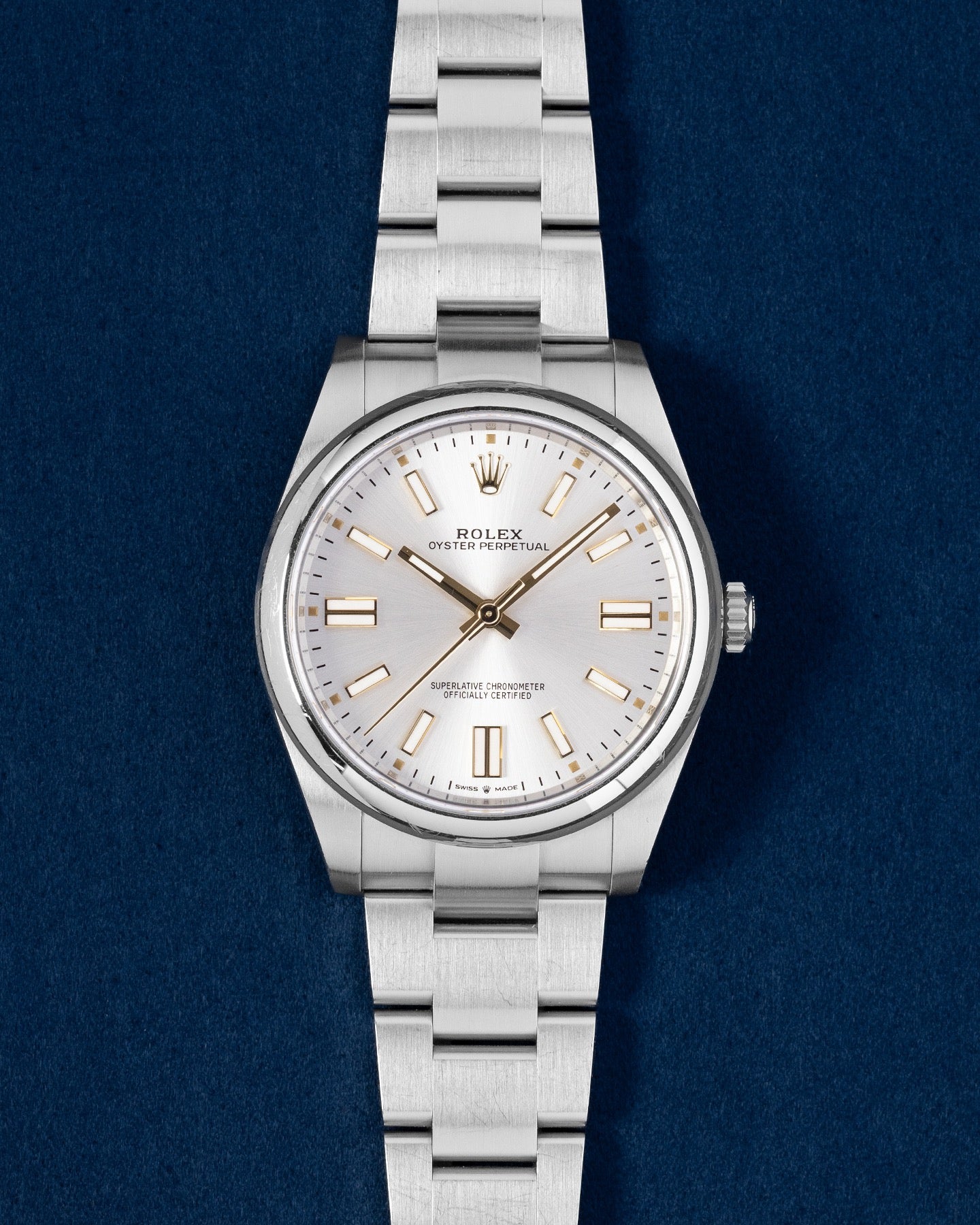 2020 Silver Index Rolex Oyster Perpetual 41 124300 | Grand Caliber Dallas, Texas
