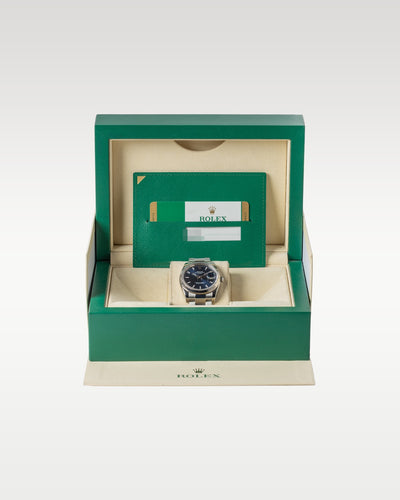 Blue Index Rolex Oyster Perpetual Date 115234 | Grand Caliber Women's Watches