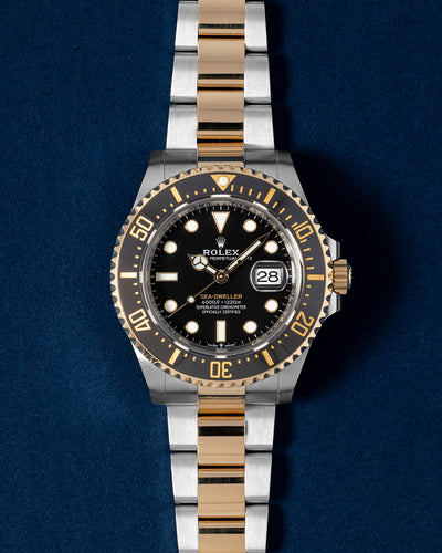 2022 Yellow Gold and Steel Rolex Sea Dweller 126603 Watch at Grand Caliber Dallas