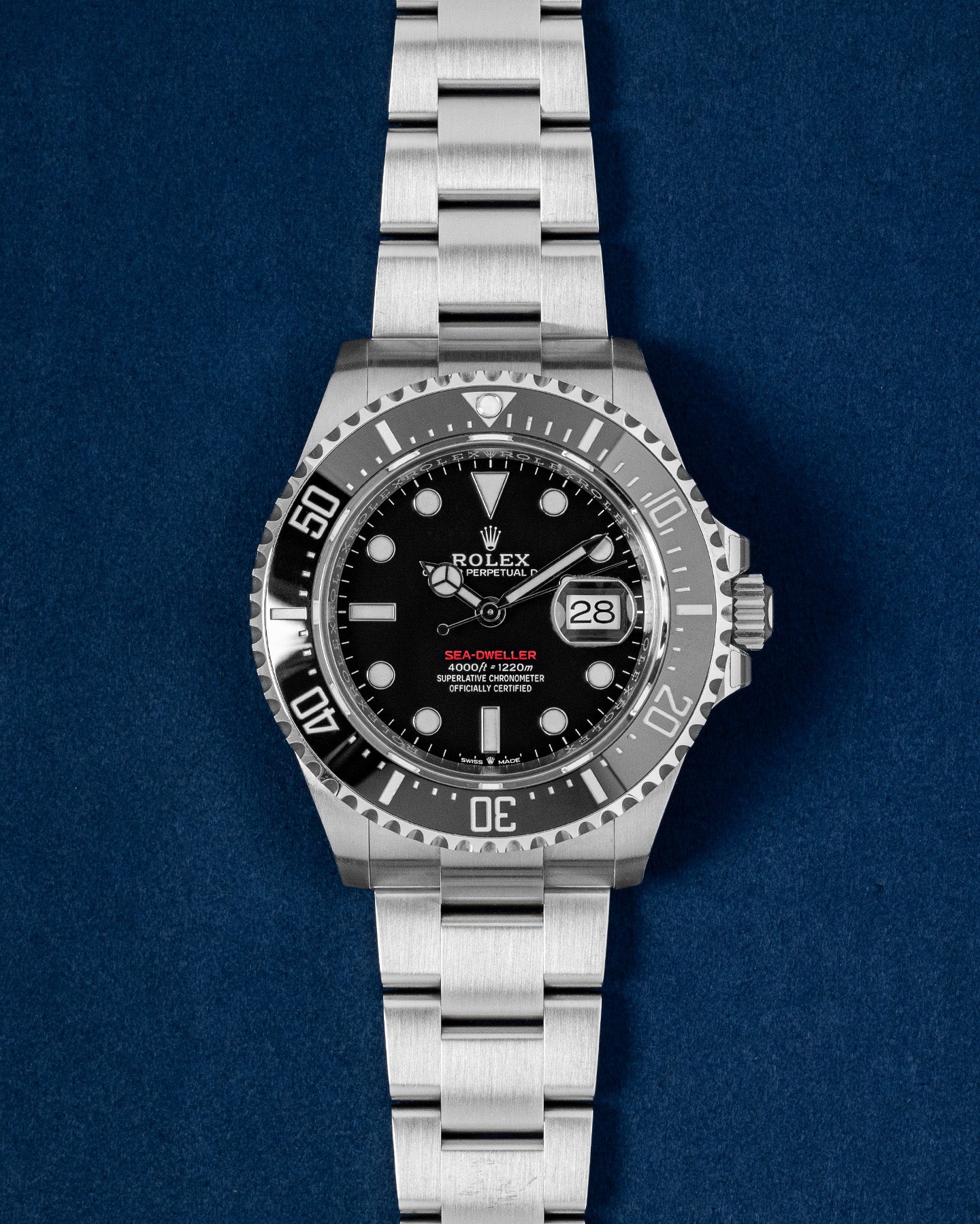 43mm Steel Black Rolex Sea Dweller 126600 | Grand Caliber Dallas