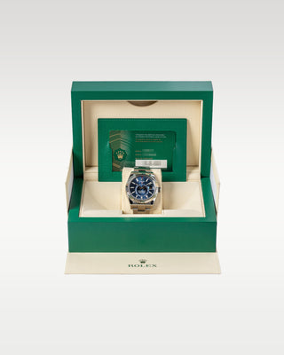 2022 Steel Blue Rolex Sky Dweller 326934 Watch | Grand Caliber Dallas