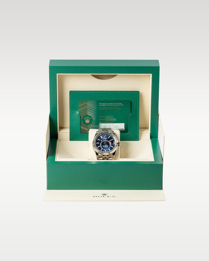 blue dial Jubilee bracelet Rolex Sky-Dweller 326934 | Grand Caliber Dallas