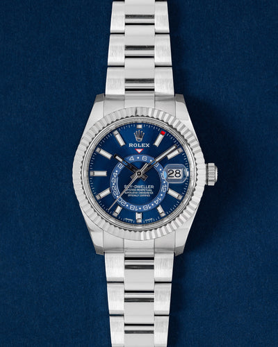 Blue Dial Rolex Sky-Dweller 326934 | Grand Caliber Watches for Men TX