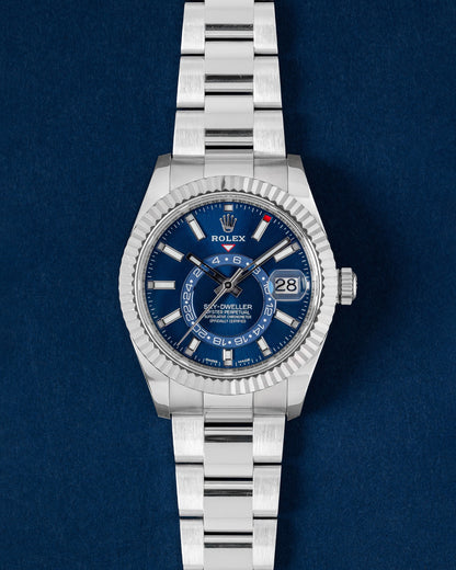 Blue Dial Rolex Sky-Dweller 326934 | Grand Caliber Watches for Men TX