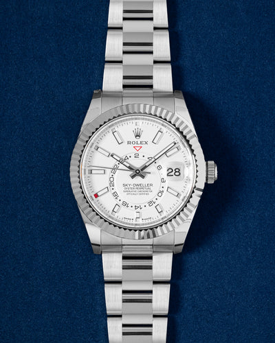 2024 Steel White Rolex Sky Dweller 336934 New Watch | Grand Caliber Dallas