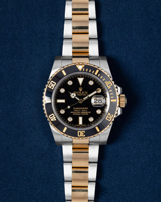 2011 Rolex Submariner 116613LN Black Diamond Watch | Grand Caliber Dallas