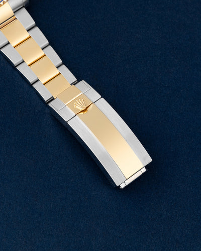 Two Tone Yellow Gold 41mm Rolex Submariner 126613LB Oyster Strap