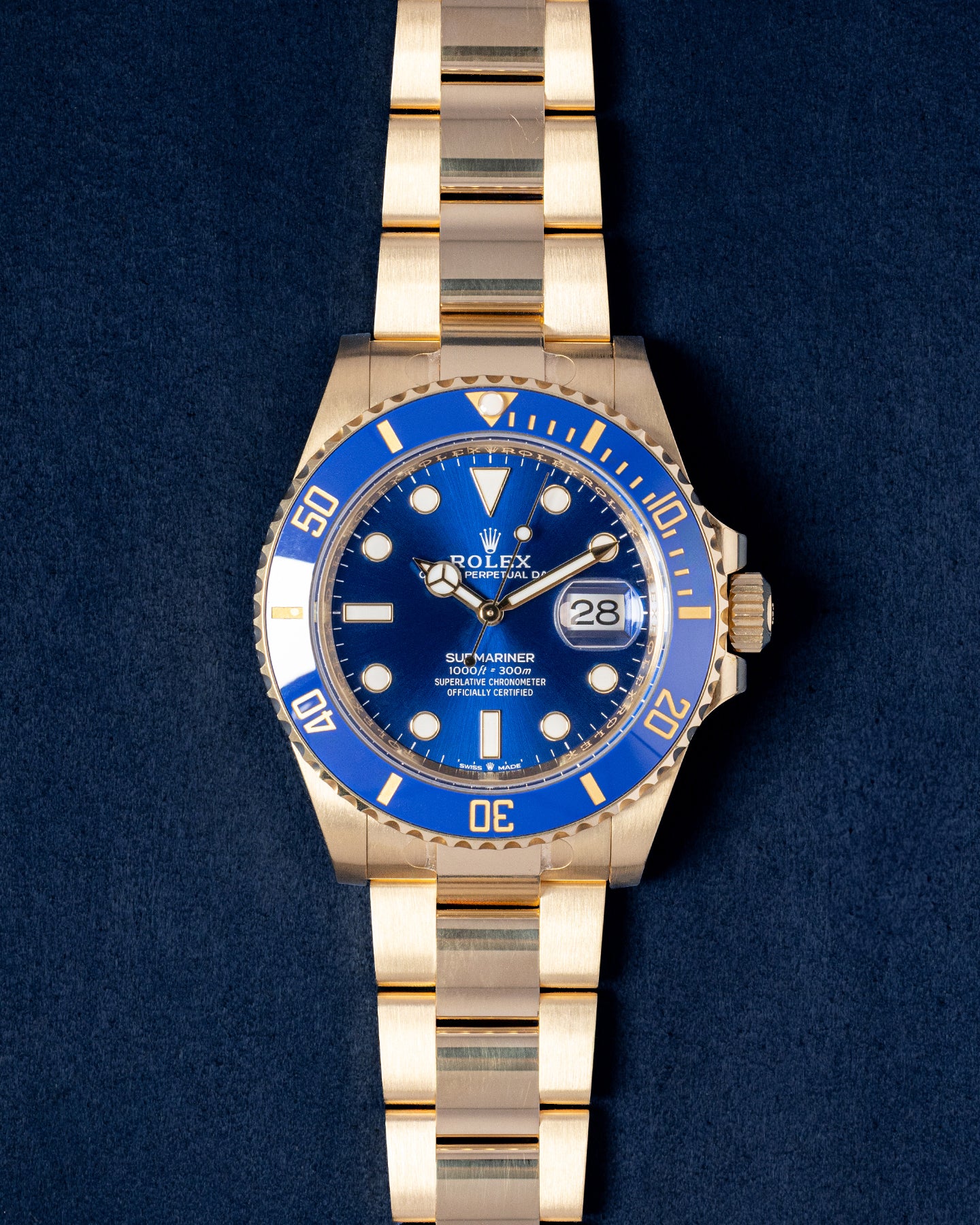 Gold Rolex Submariner 2025 Watch 126618LB | Grand Caliber Dallas, Texas