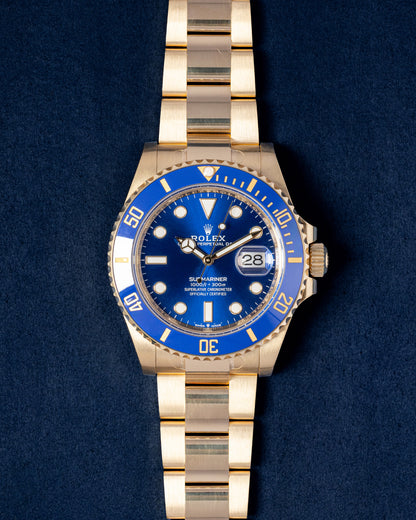 Gold Rolex Submariner 2025 Watch 126618LB | Grand Caliber Dallas, Texas