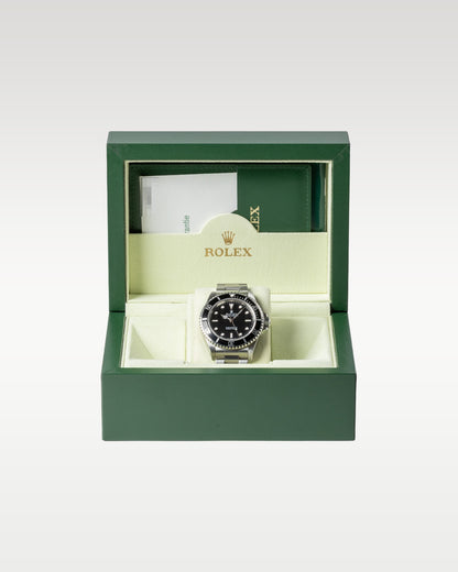 2007 Rolex Submariner No-Date 14060M complete neo-vintage full set with its original green luxury presentation box and papers