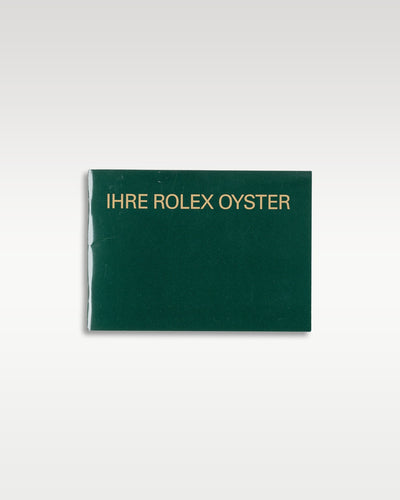 Official green German language Ihre Rolex Oyster owners operating instruction manual booklet