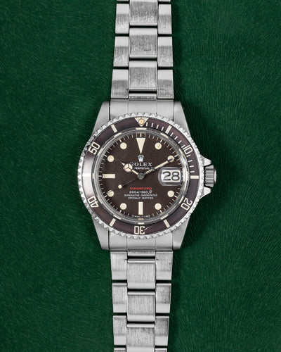 1969 40mm Stainless Steel Rolex Submariner 1680 Tropical Dial Watch at Grand Caliber