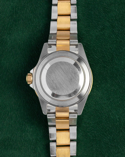 Rolex Submariner Champagne Serti Dial Yellow Gold Bezel 16613