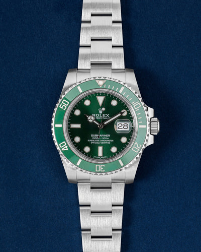 Green Rolex Submariner Date Hulk 116610LV | Grand Caliber Watches DFW