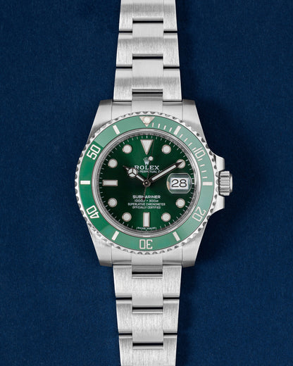 Green Rolex Submariner Date Hulk 116610LV | Grand Caliber Watches DFW