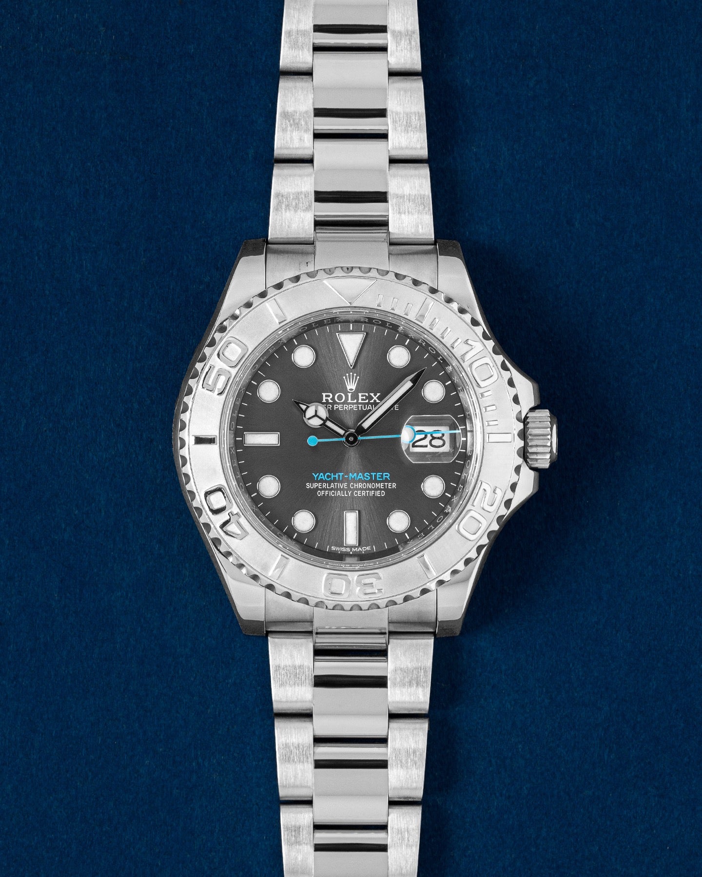 Rhodium Gray dial Rolex Yacht-Master 40 116622 | Grand Caliber Watches
