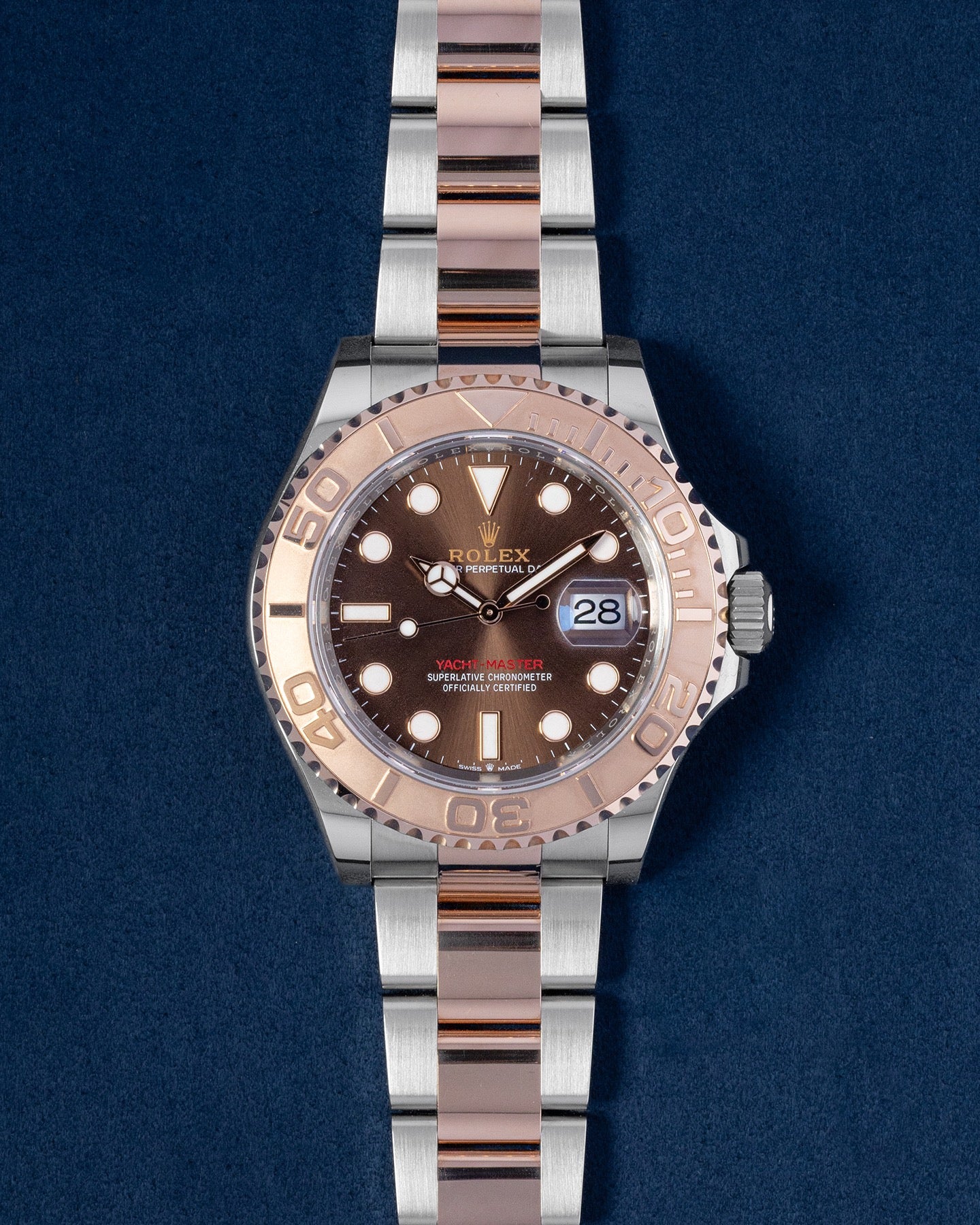 Everose Rolesor Chocolate Rolex Yacht-Master 126621 | Grand Caliber DFW, Texas