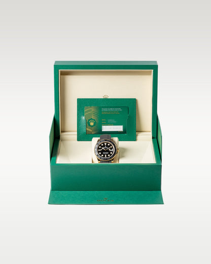 Brand new 2025 Rolex Yacht-Master 42 226658 yellow gold complete full set with original green luxury presentation watch box