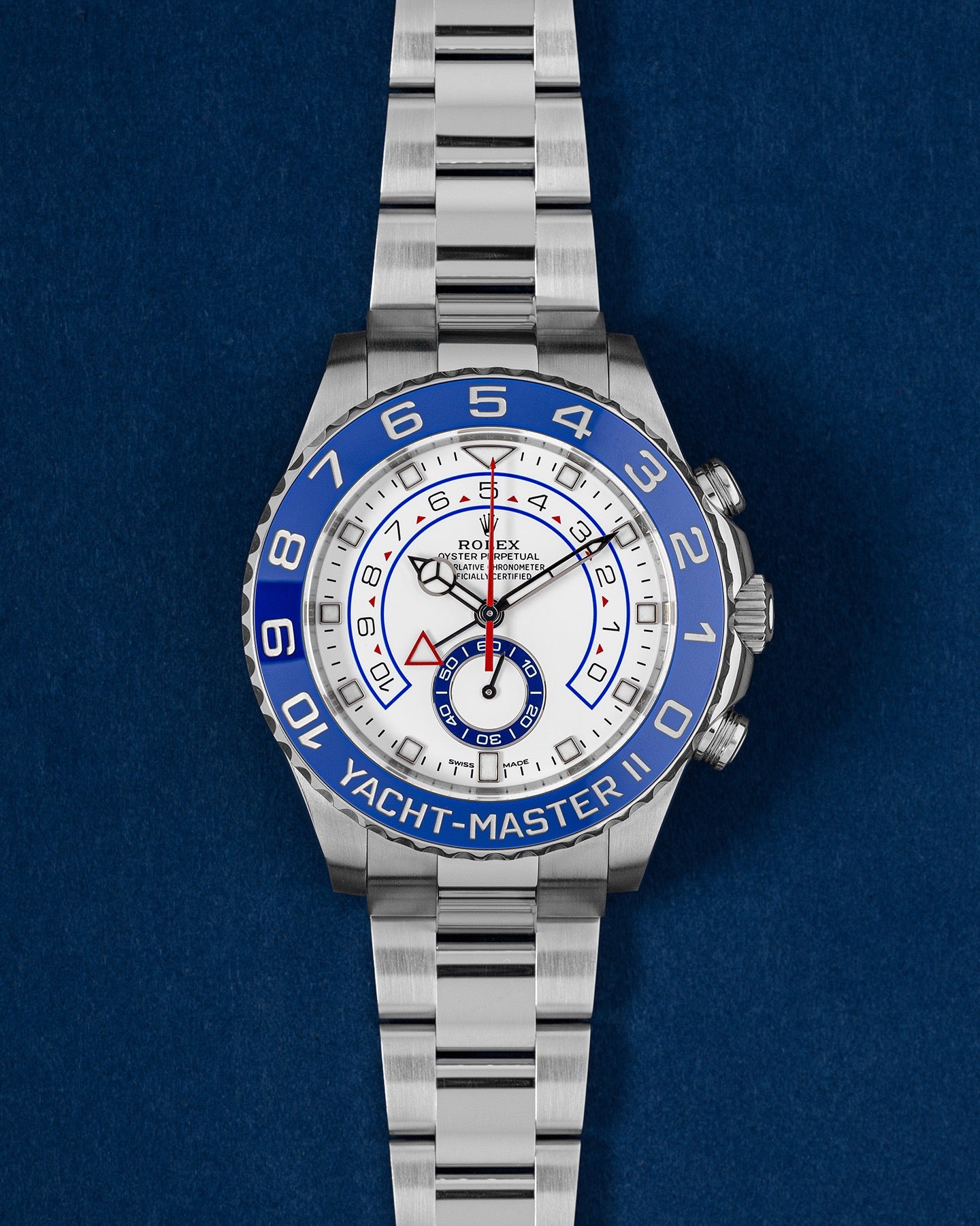 White Dial Rolex Yacht-Master II 116680 | Grand Caliber Watches 