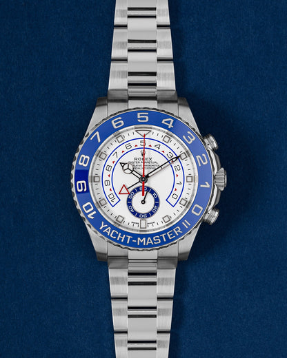 White Dial Rolex Yacht-Master II 116680 | Grand Caliber Watches 