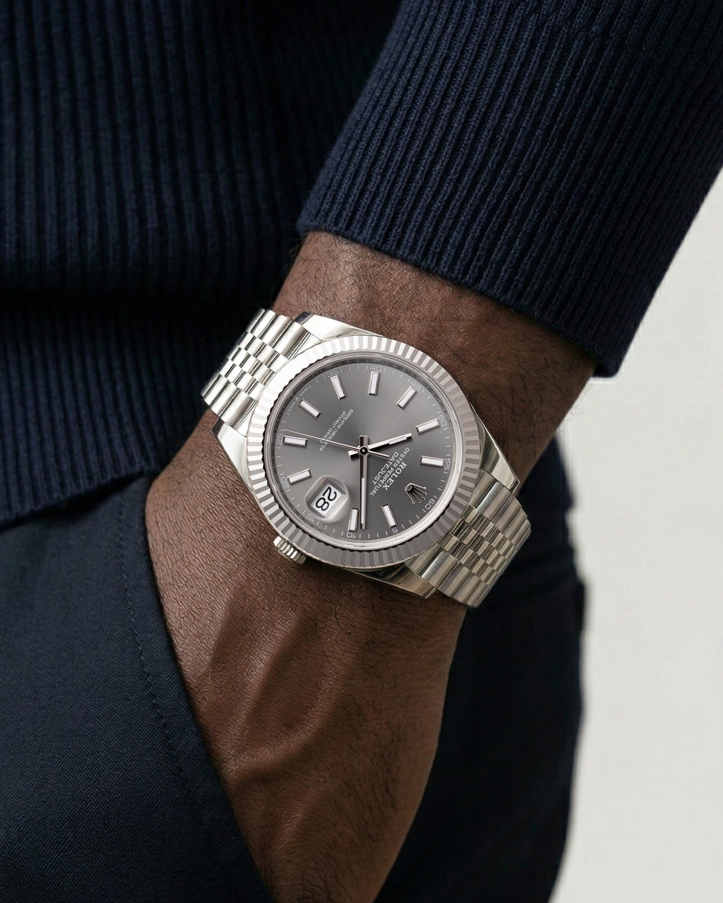 Dark Rhodium Rolex Datejust 41 126334 | Grand caliber watches USA