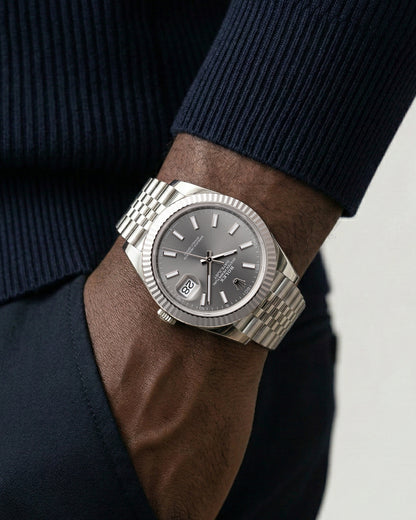 Dark Rhodium Rolex Datejust 41 126334 | Grand caliber watches USA