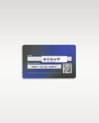 Official TAG Heuer international activation warranty card with serial number and QR code for authenticity