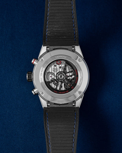 Blue Skeleton TAG Heuer Carrera Calibre Heuer 02 CBG2A11.FC6460 | Grand Caliber Dallas, Texas