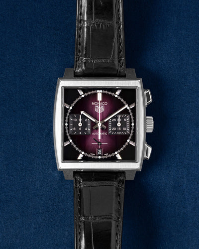 Monaco Purple Dial CBL2118.FC6518 TAG Heuer Watch | Grand Caliber Dallas TX