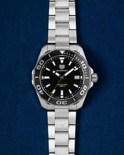 41mm Black Tag Heuer Aquaracer 300M WAY111A Watch | Grand Caliber Dallas