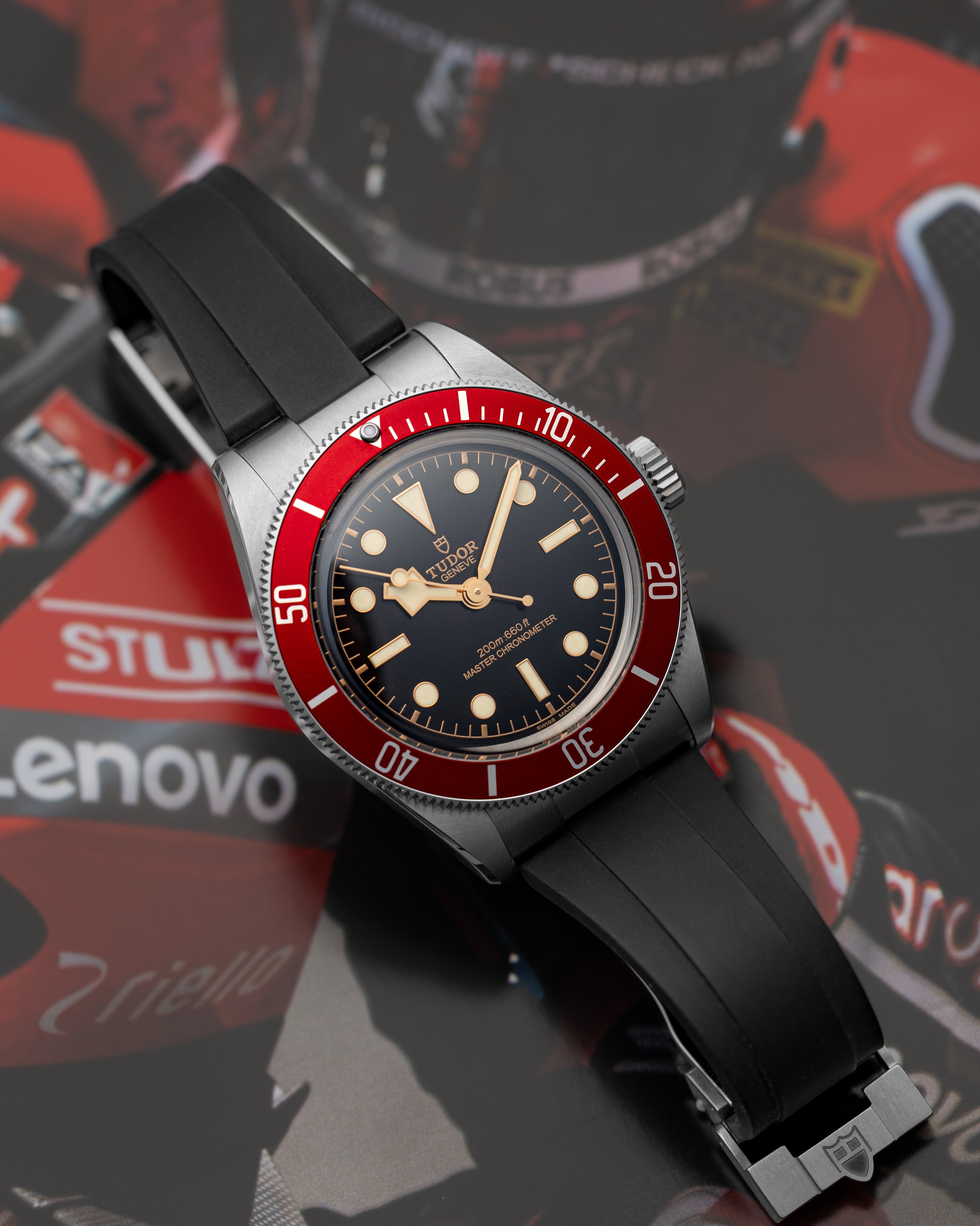 TUDOR Ref7962腕時計 デカバラ　正規品　赤黒カレンダー　稼働品 TUDOR Ref7962腕時計 デカバラ 正規品 赤黒カレンダー 稼働品 - メルカリ
