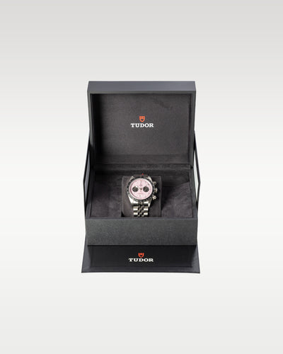 Pink Tudor Black Bay Chrono 79360N | Grand Caliber Dallas, Texas