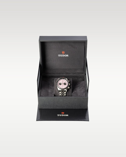 Pink Tudor Black Bay Chrono 79360N | Grand Caliber Dallas, Texas