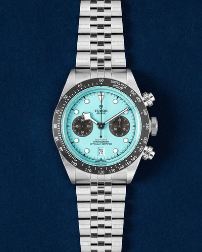 New Tudor Black Bay Chrono Flamingo M79360N | Grand Caliber Dallas